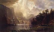 Albert Bierstadt Among the Sierra Nevada,California painting